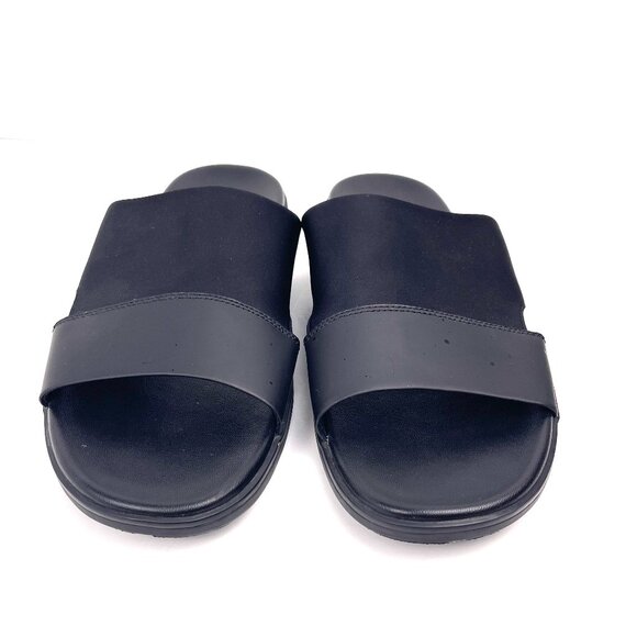 Kenneth Cole NewYork Men’s Slides Leather/Textile Sandals De-Lite Model Size 10M - Picture 2 of 12